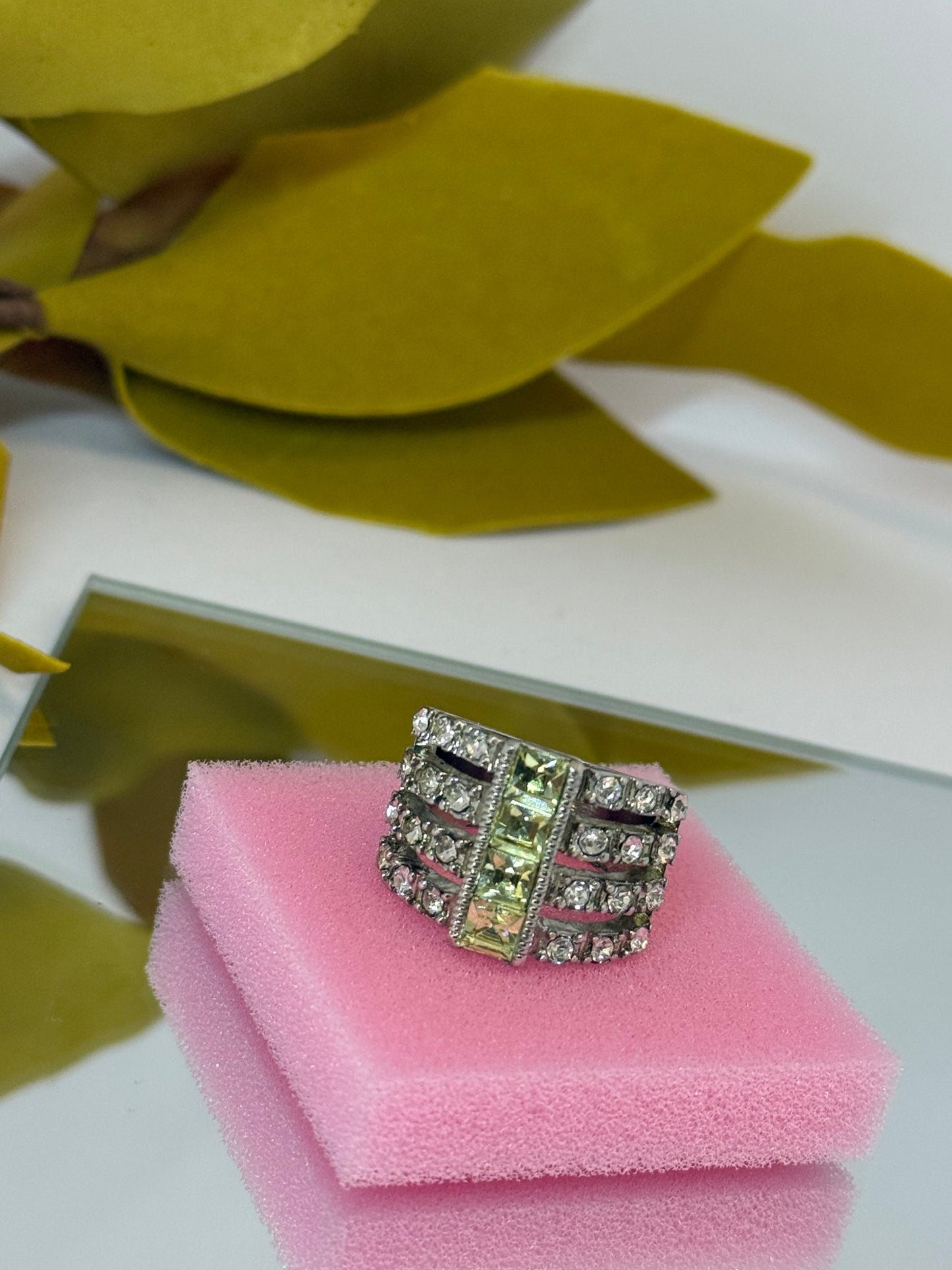 Everluxe Multi-Row Swarovski Crystal Ring