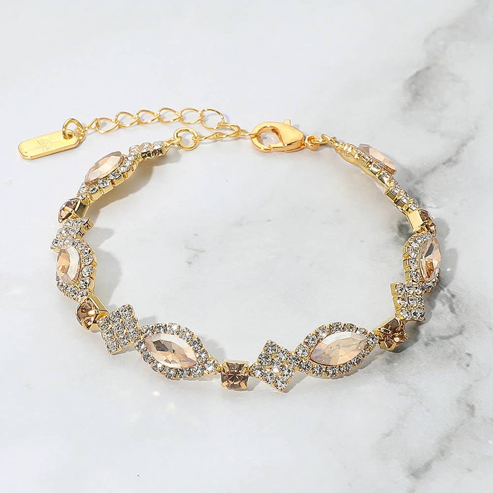 Marquise Stone Accented Evening Bracelet