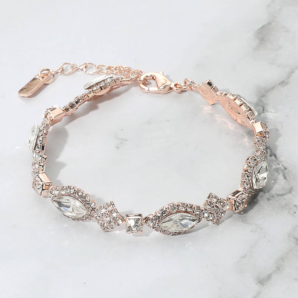 Marquise Stone Accented Evening Bracelet