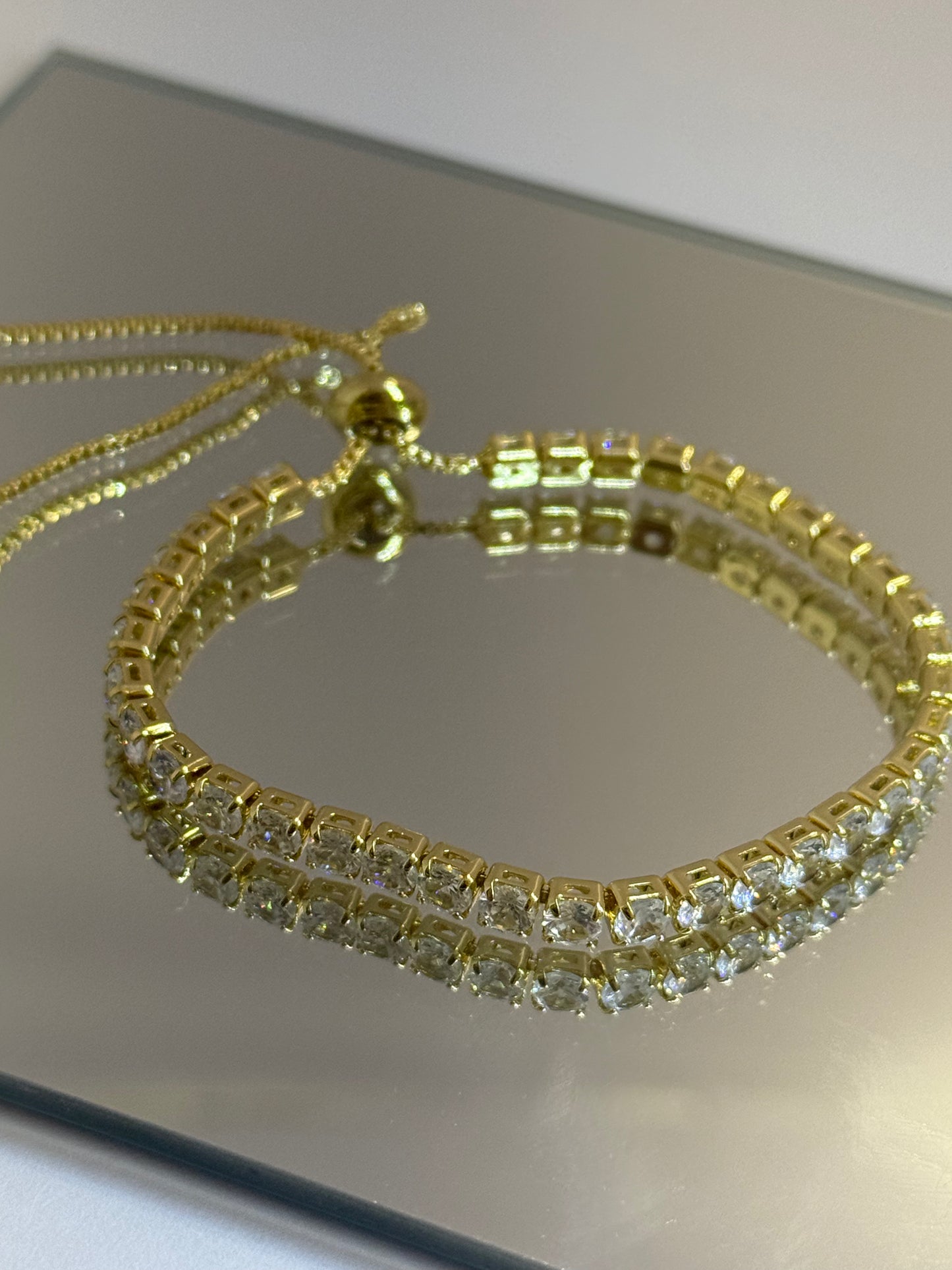 Round-Cut Swarovski® Crystal Tennis Bracelet