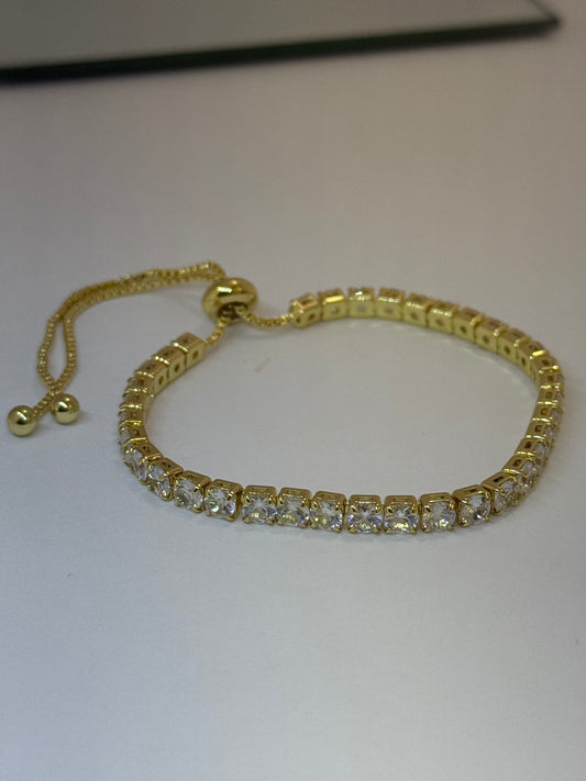 Round-Cut Swarovski® Crystal Tennis Bracelet