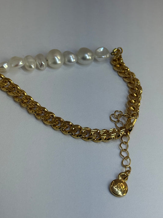 Maymar Original Pearl & Gold Chain Bracelet