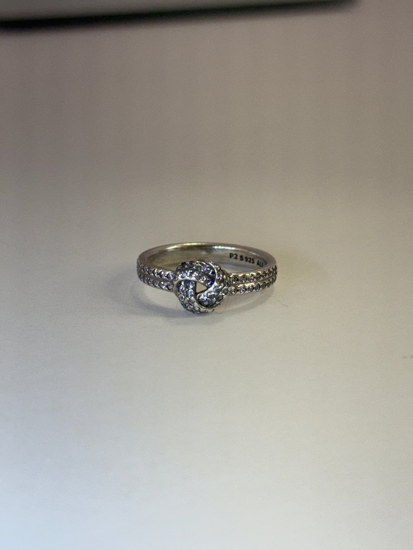 Pandora Knot Ring with Swarovski® Crystals