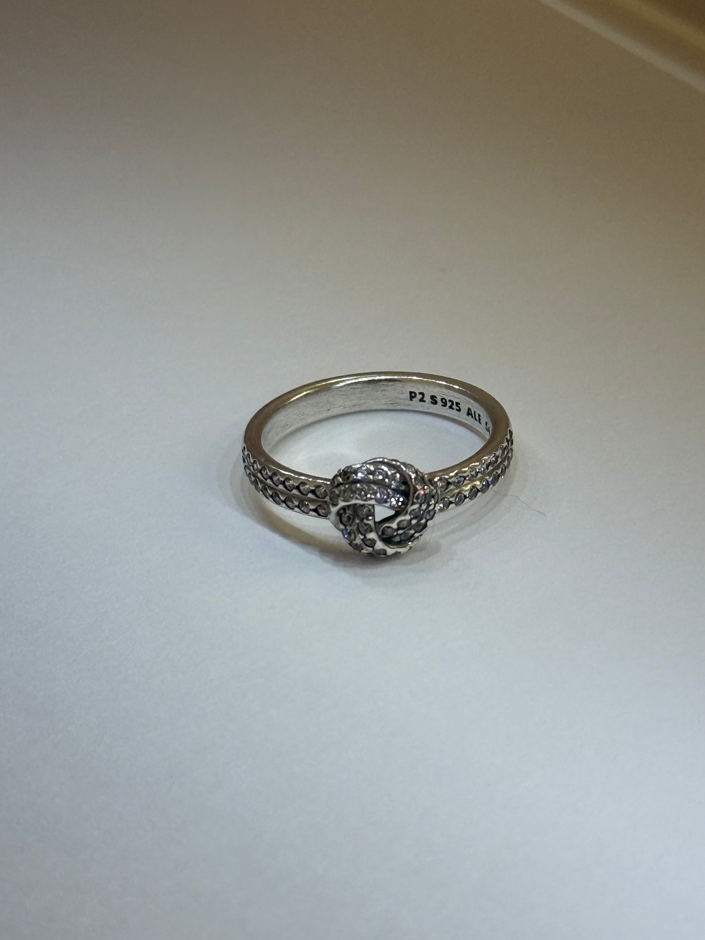 Pandora Knot Ring with Swarovski® Crystals